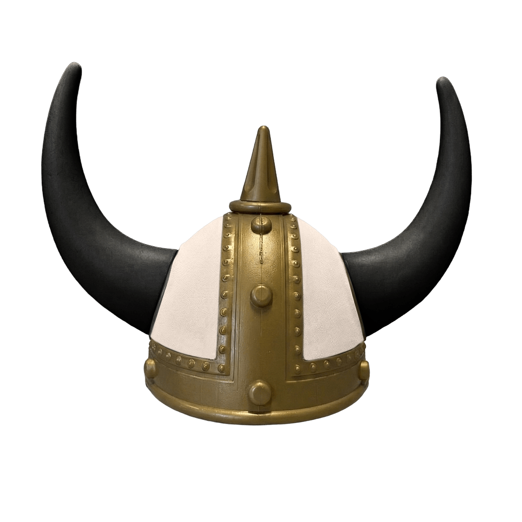 Vikingehjelm alcantar - Gold - KJoF - Sort - Cream
