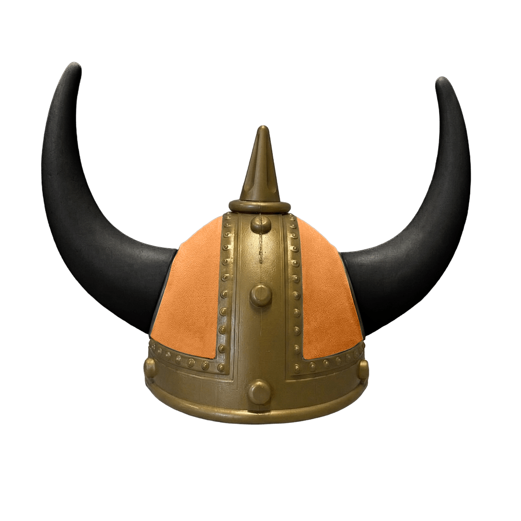 Vikingehjelm alcantar - Gold - KJoF - Sort - Cognac