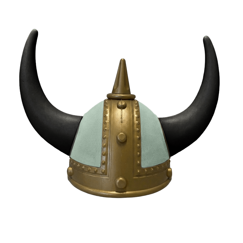 Vikingehjelm alcantar - Gold - KJoF - Sort - Salviegrøn