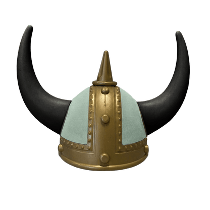 Vikingehjelm alcantar - Gold - KJoF - Sort - Salviegrøn