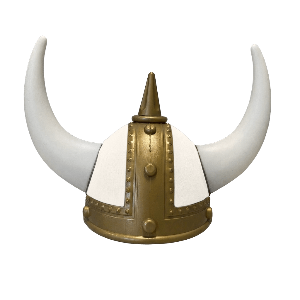 Vikingehjelm alcantar - Gold - KJoF - Hvid - Elfenben