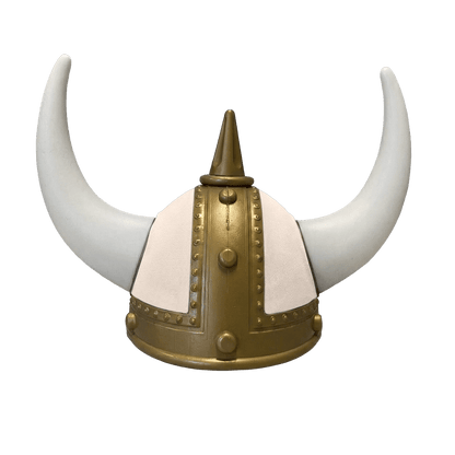 Vikingehjelm alcantar - Gold - KJoF - Hvid - Cream