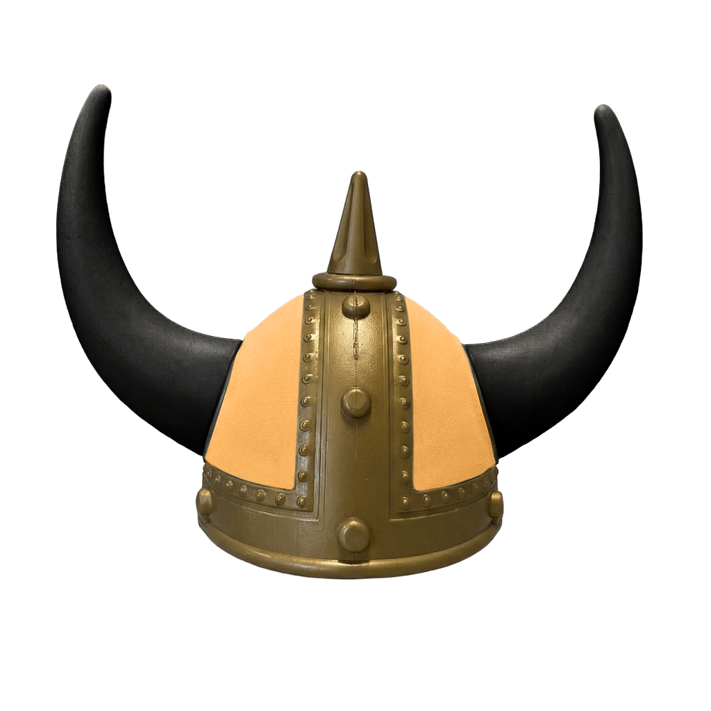 Vikingehjelm alcantar - Gold - KJoF - Sort - sennepsgul