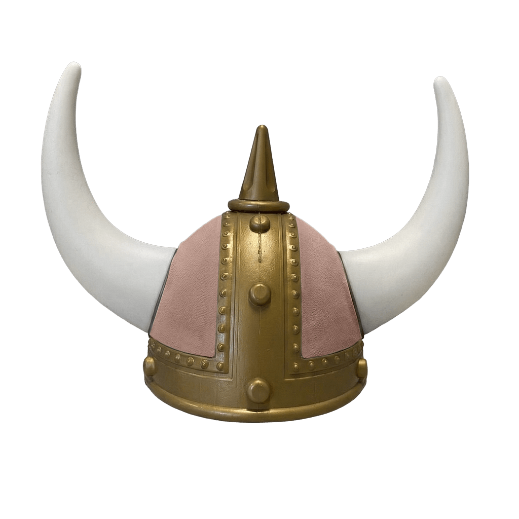 Vikingehjelm alcantar - Gold - KJoF - Hvid - Puderpink