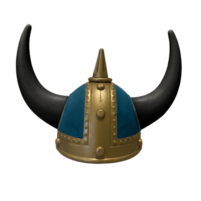 Vikingehjelm alcantar - Gold - KJoF - Sort - Denimblå