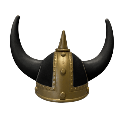 Vikingehjelm alcantar - Gold - KJoF - Sort - Sort