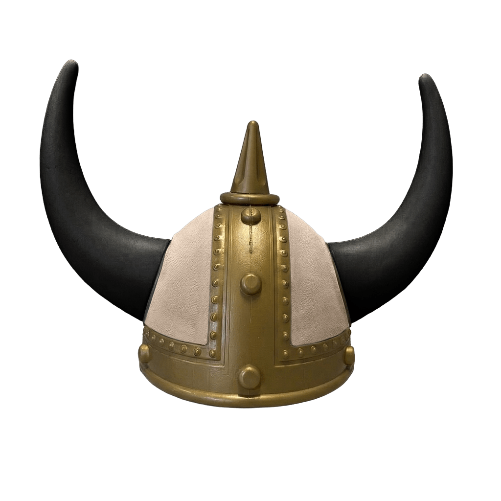 Vikingehjelm alcantar - Gold - KJoF - Sort - Fossilgrå