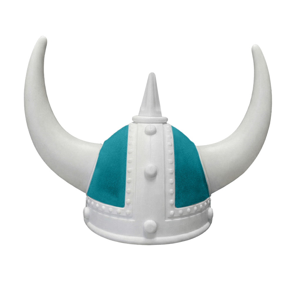 Vikingehjelm alcantar - Hvid - KJoF - Hvid - Krikandgrøn
