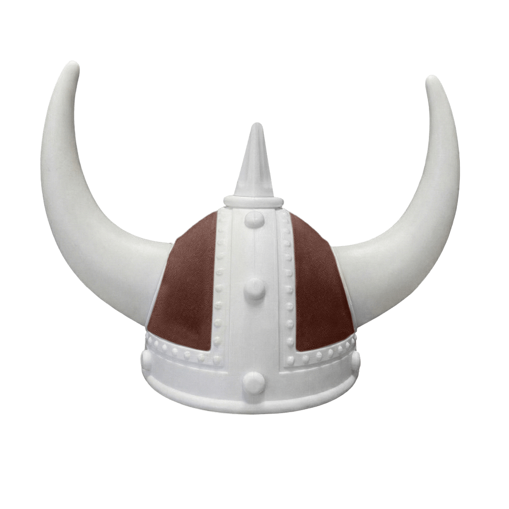 Vikingehjelm alcantar - Hvid - KJoF - Hvid - Mokkabrun