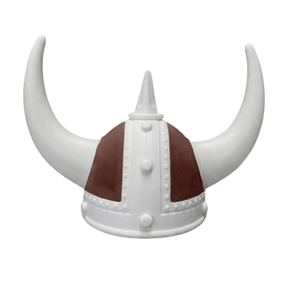 Vikingehjelm alcantar - Hvid - KJoF - Hvid - Mokkabrun