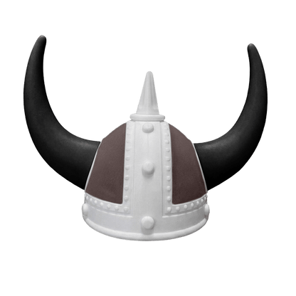 Vikingehjelm alcantar - Hvid - KJoF - Sort - Anthracite
