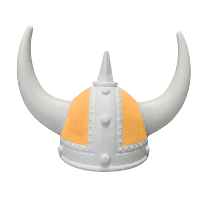 Vikingehjelm alcantar - Hvid - KJoF - Hvid - sennepsgul