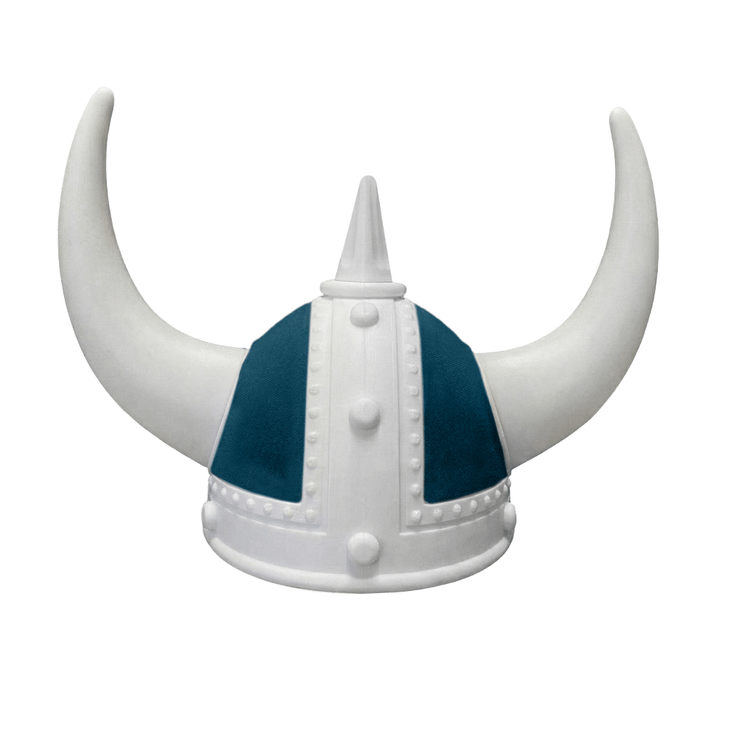 Vikingehjelm alcantar - Hvid - KJoF - Hvid - Denimblå