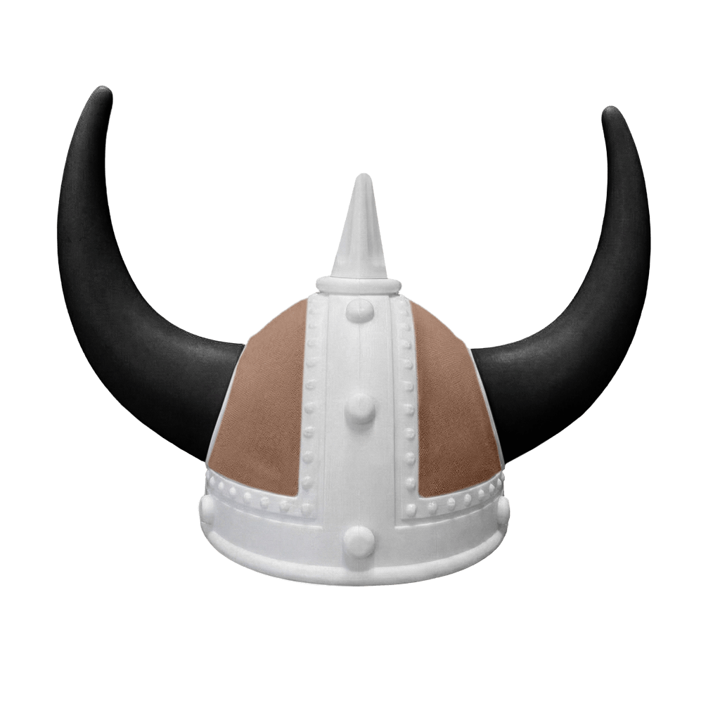 Vikingehjelm alcantar - Hvid - KJoF - Sort - Dune