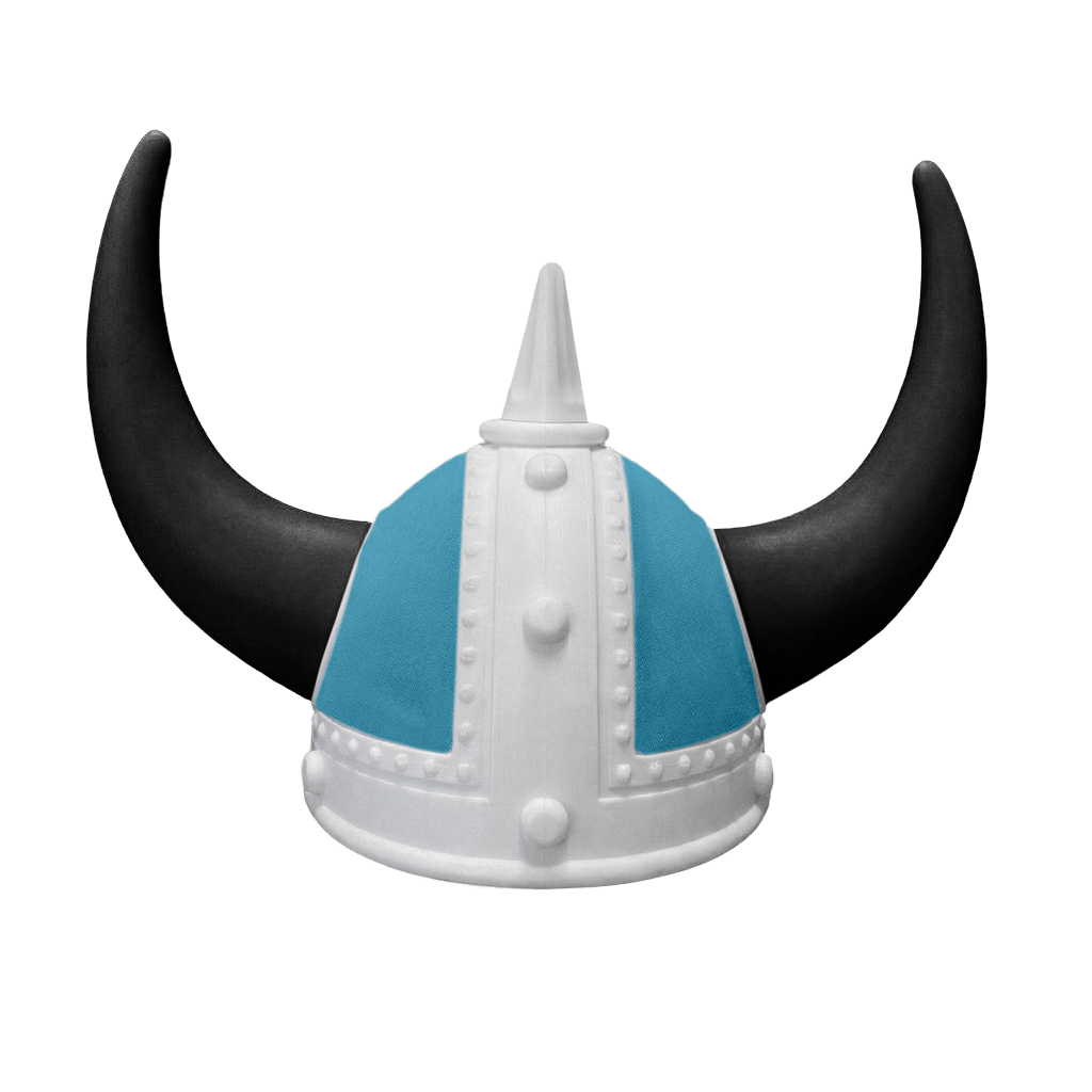 Vikingehjelm alcantar - Hvid - KJoF - Sort - Tropical