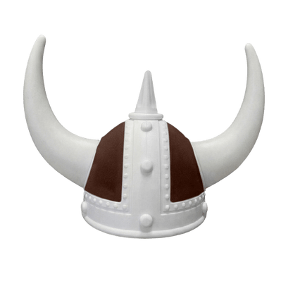Vikingehjelm alcantar - Hvid - KJoF - Hvid - Kaffebrun