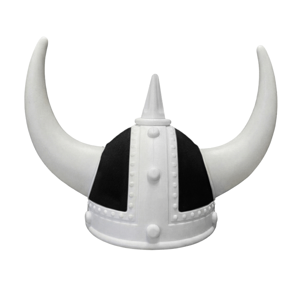 Vikingehjelm alcantar - Hvid - KJoF - Hvid - Sort