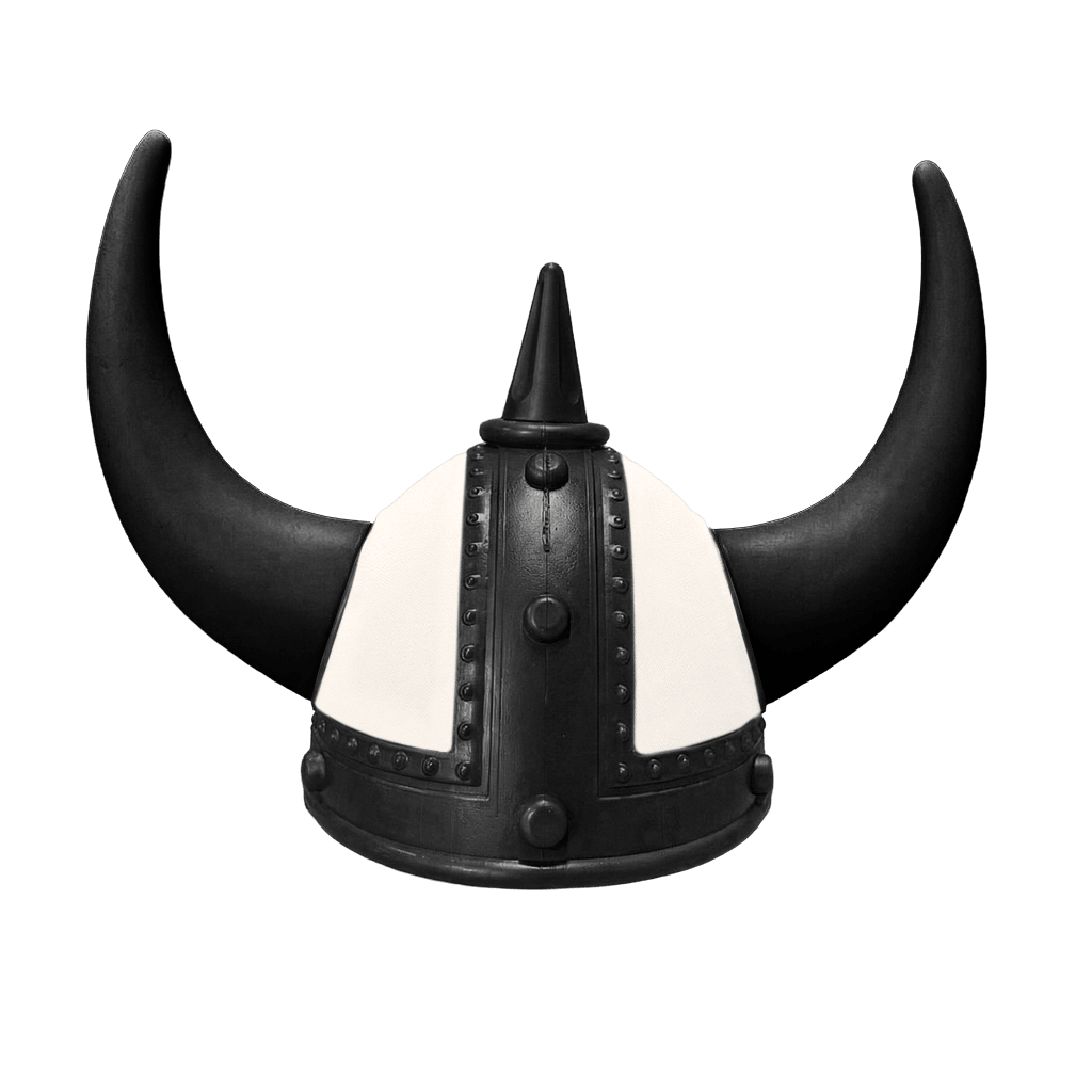 Vikingehjelm alcantar - Sort - KJoF - Sort - Hvid