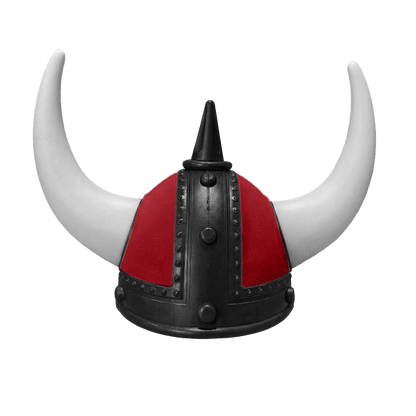 Vikingehjelm alcantar - Sort - KJoF - Hvid - Bordeaux