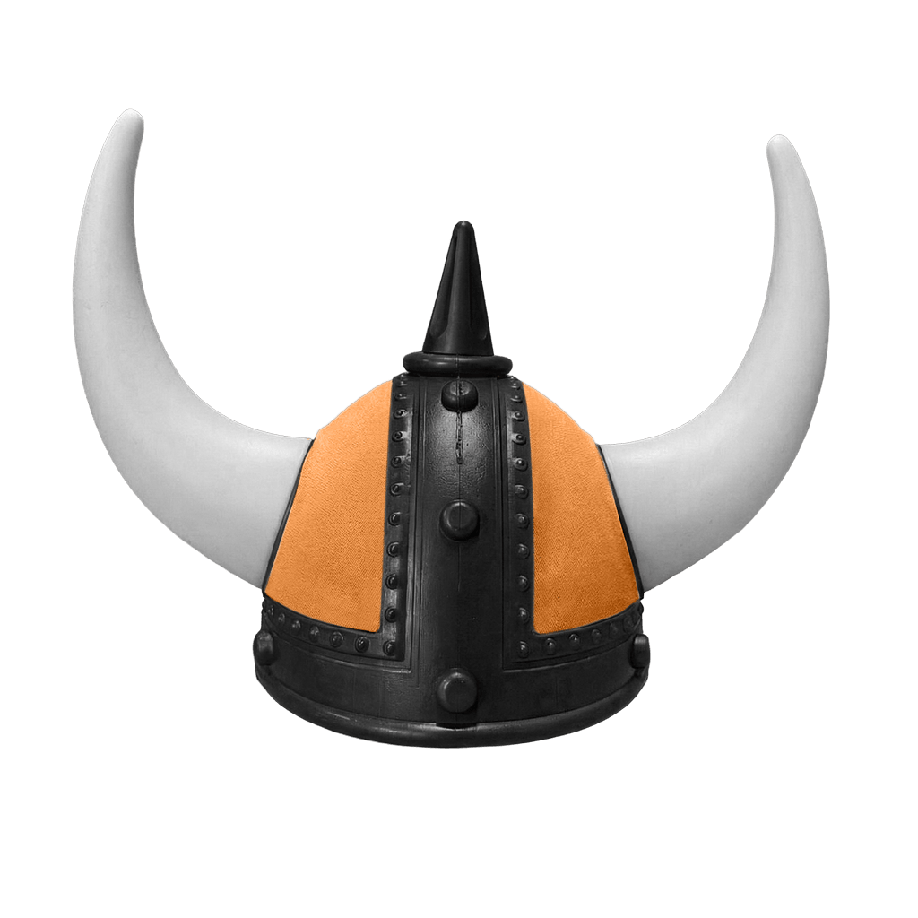 Vikingehjelm alcantar - Sort - KJoF - Hvid - Cognac