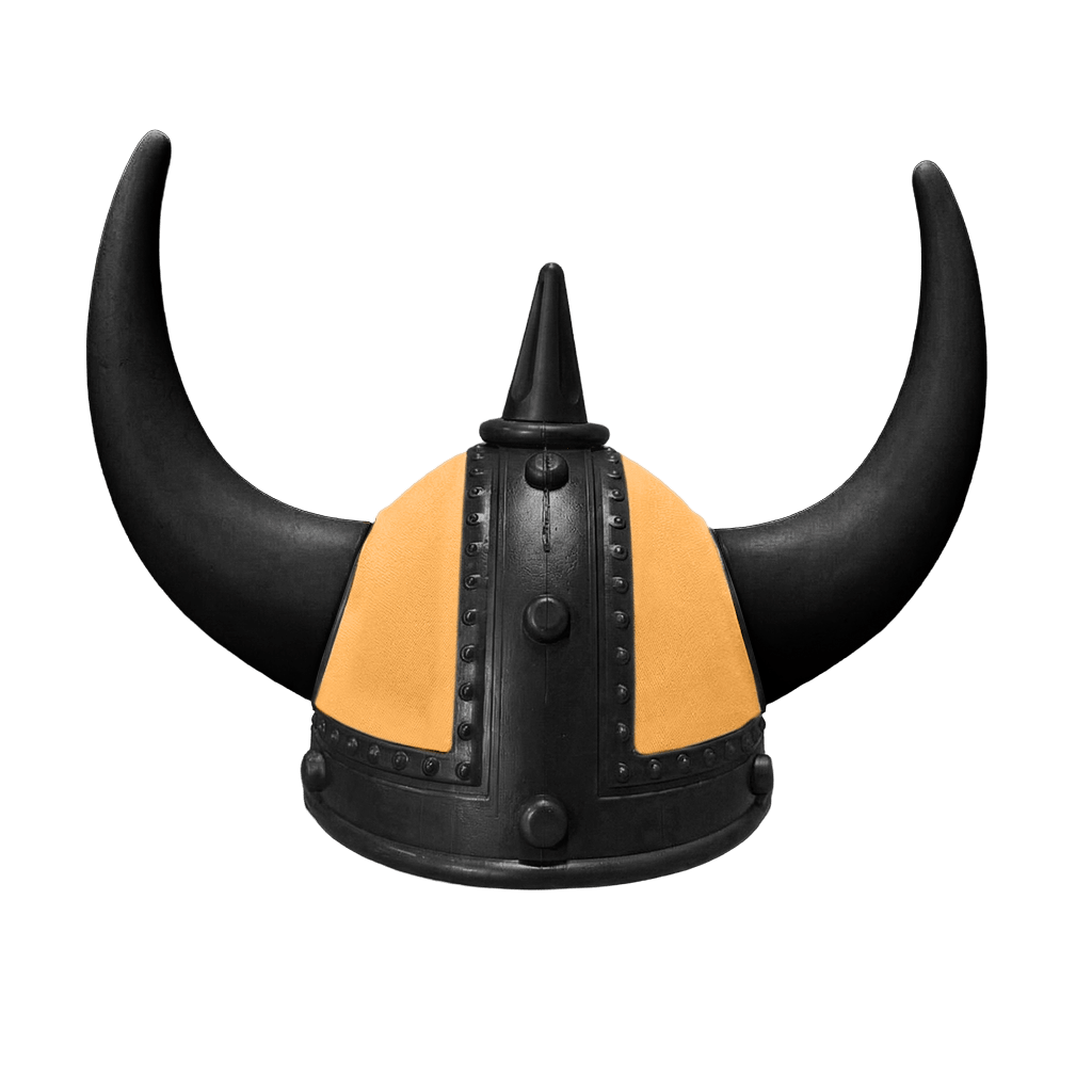 Vikingehjelm alcantar - Sort - KJoF - Sort - sennepsgul