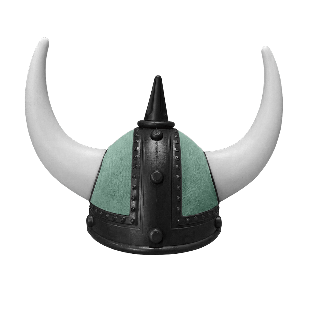 Vikingehjelm alcantar - Sort - KJoF - Hvid - Skovgrøn