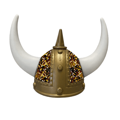 Vikingehjelm busplys - Gold - KJoF - Hvid - Gul