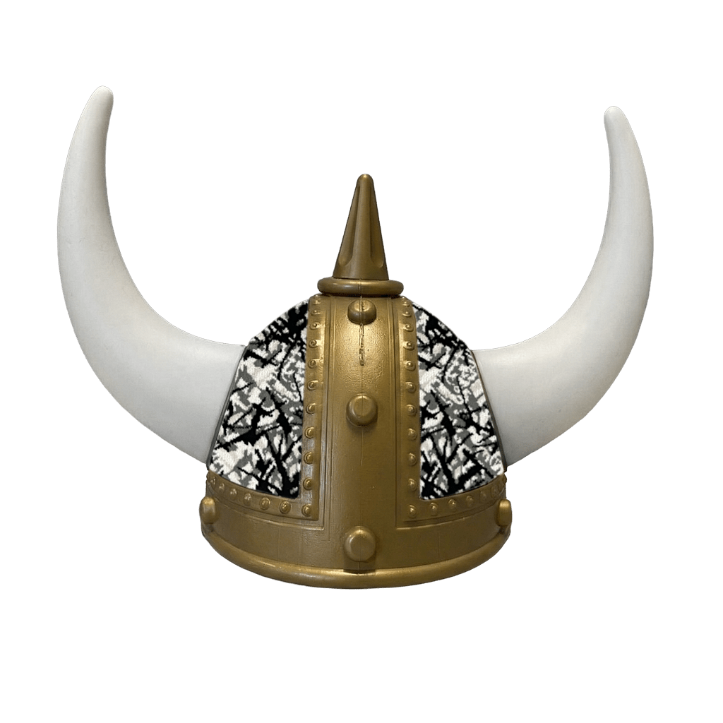 Vikingehjelm busplys - Gold - KJoF - Hvid - Gråt