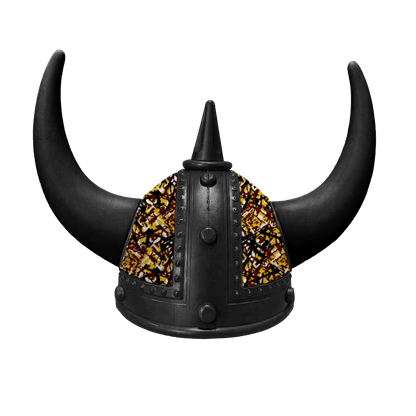 Vikingehjelm busplys - Sort - KJoF - Sort - Gul