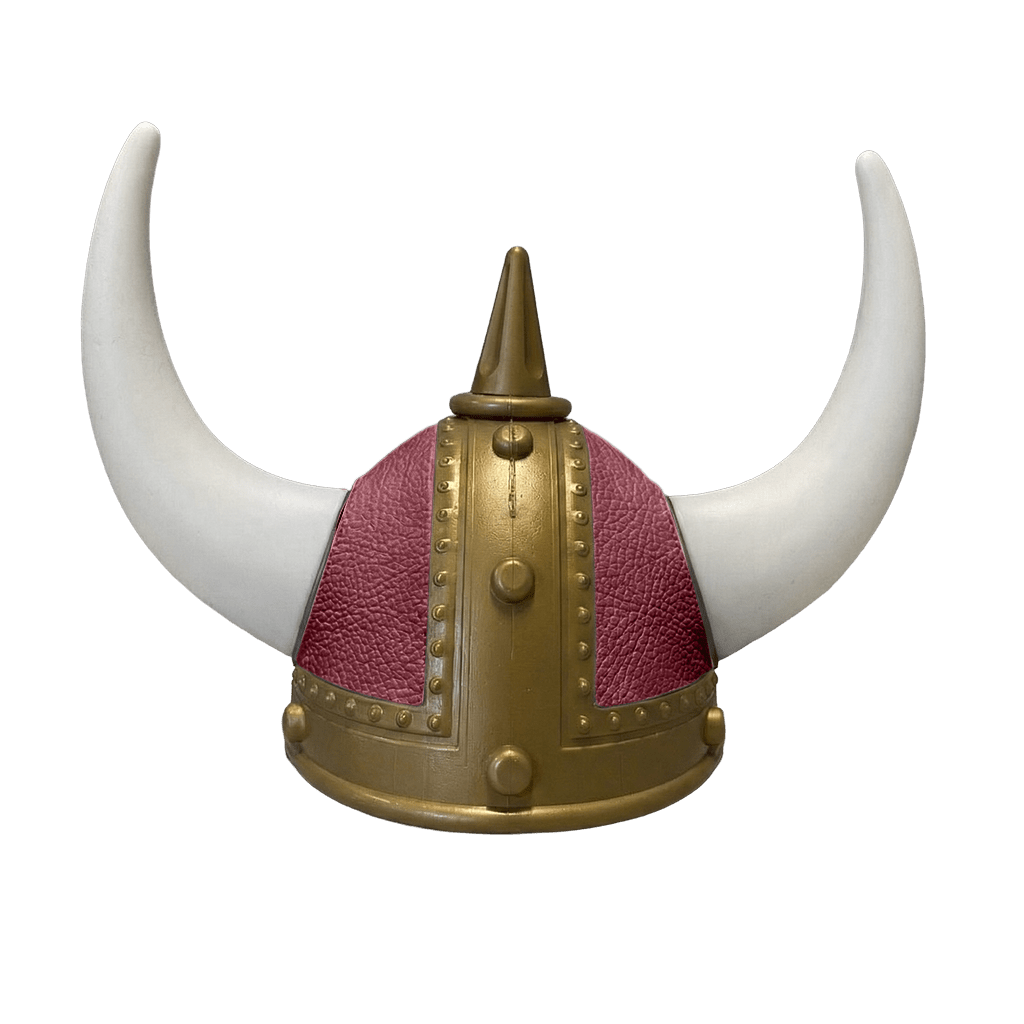 Vikingehjelm Nappa - Gold - KJoF - Hvid - Bordeaux