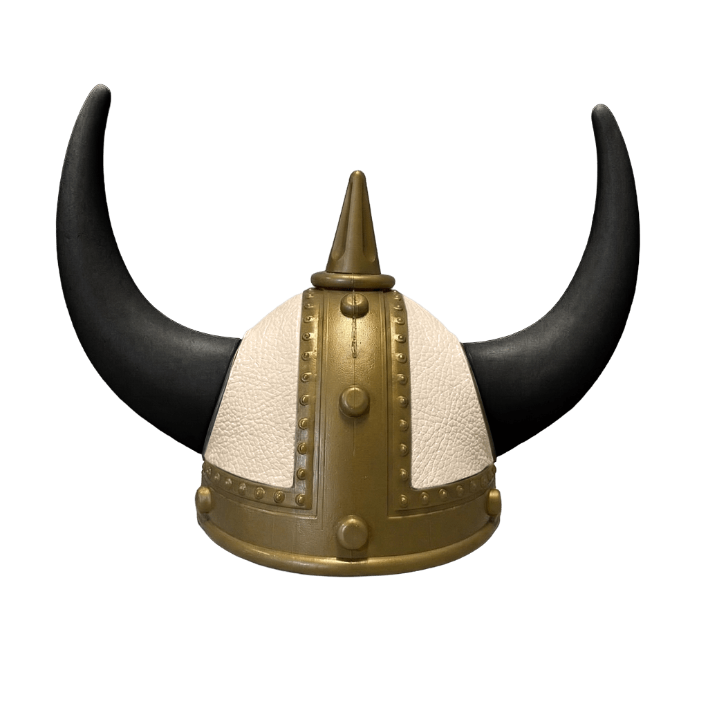 Vikingehjelm Nappa - Gold - KJoF - Sort - Kiks