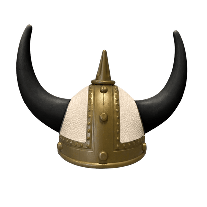 Vikingehjelm Nappa - Gold - KJoF - Sort - Kiks