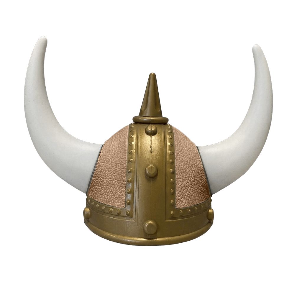 Vikingehjelm Nappa - Gold - KJoF - Hvid - Nougat