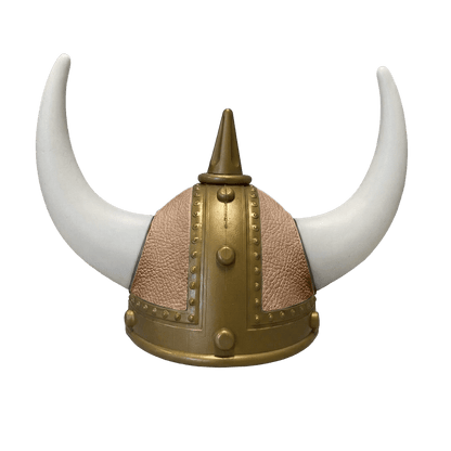 Vikingehjelm Nappa - Gold - KJoF - Hvid - Nougat