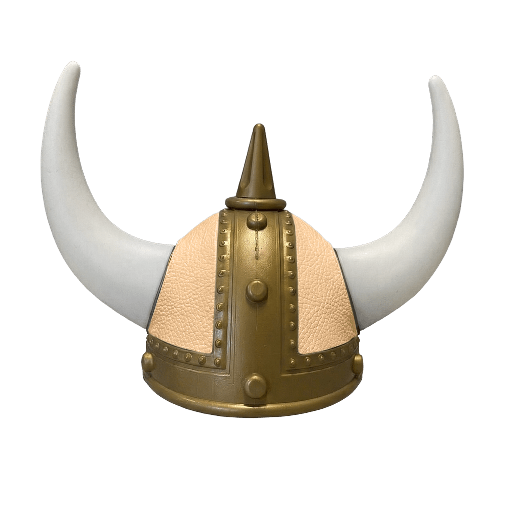 Vikingehjelm Nappa - Gold - KJoF - Hvid - Beige