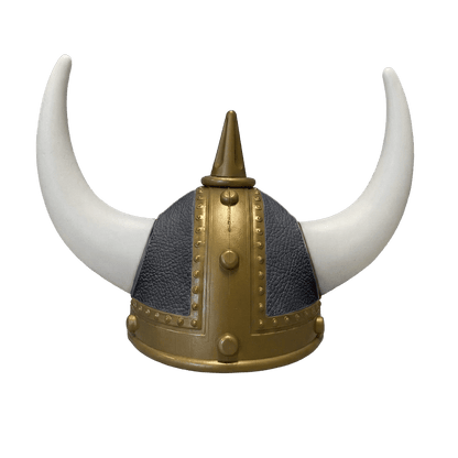 Vikingehjelm Nappa - Gold - KJoF - Hvid - Grafitgrå