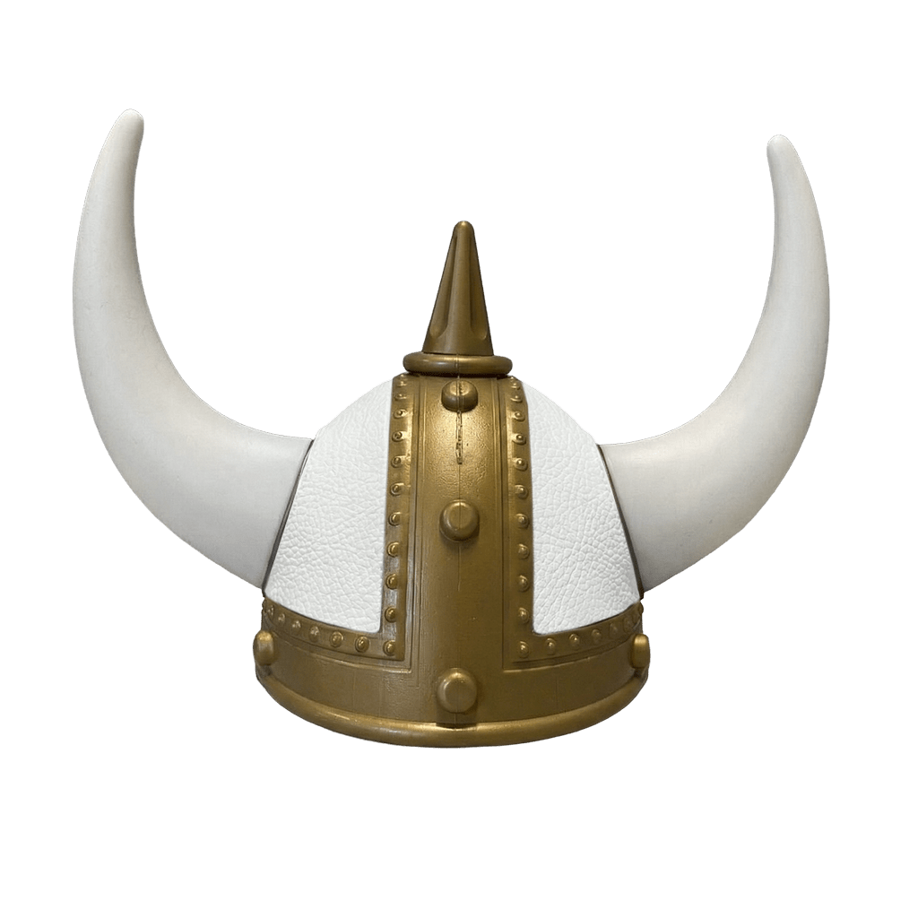Vikingehjelm Nappa - Gold - KJoF - Hvid - Hvid