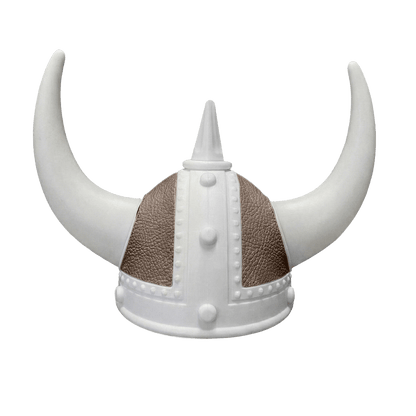 Vikingehjelm Nappa - Hvid - KJoF - Hvid - Mudderbrun