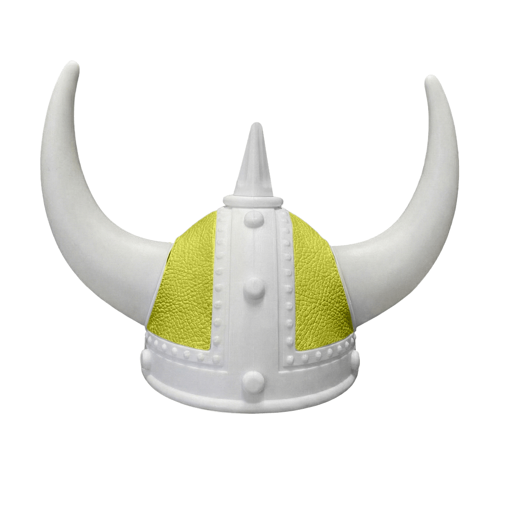 Vikingehjelm Nappa - Hvid - KJoF - Hvid - Grøn