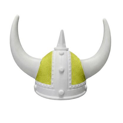 Vikingehjelm Nappa - Hvid - KJoF - Hvid - Grøn