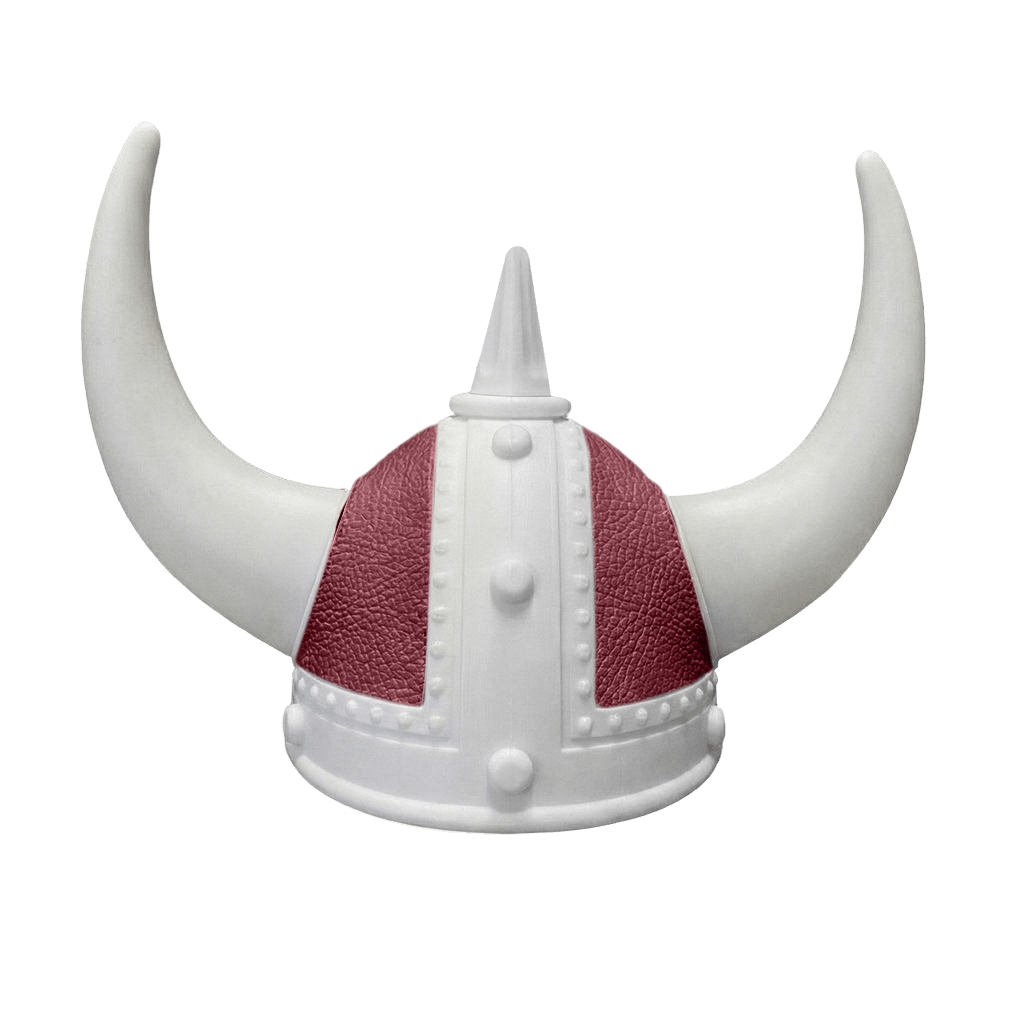 Vikingehjelm Nappa - Hvid - KJoF - Hvid - Bordeaux