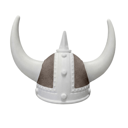 Vikingehjelm Nappa - Hvid - KJoF - Hvid - elefantbrun