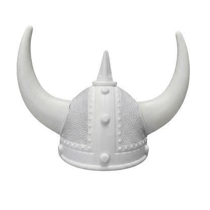 Vikingehjelm Nappa - Hvid - KJoF - Hvid - Mussegrå