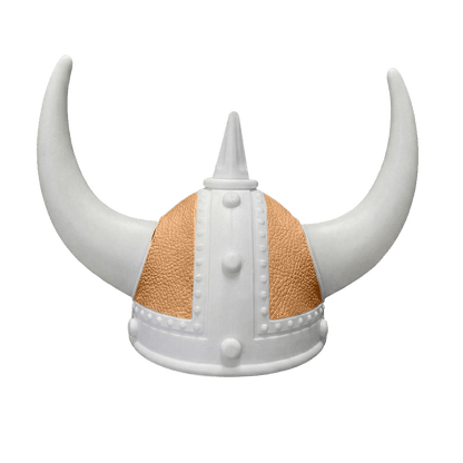 Vikingehjelm Nappa - Hvid - KJoF - Hvid - Naturlæder