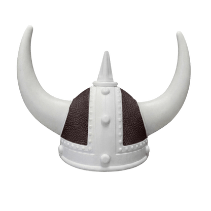 Vikingehjelm Nappa - Hvid - KJoF - Hvid - Mokkabrun