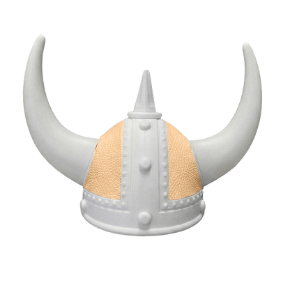 Vikingehjelm Nappa - Hvid - KJoF - Hvid - Beige