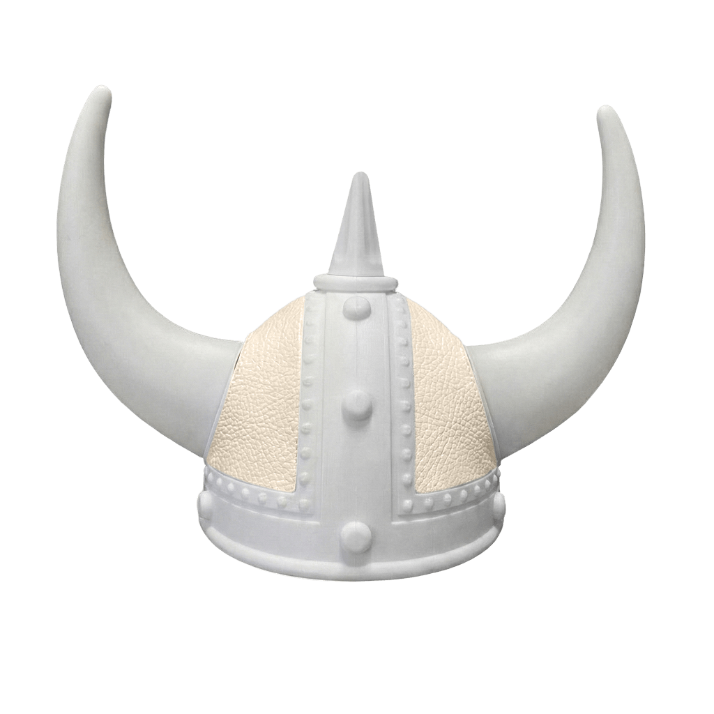 Vikingehjelm Nappa - Hvid - KJoF - Hvid - Cream