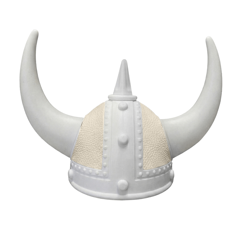 Vikingehjelm Nappa - Hvid - KJoF - Hvid - Lysbeige