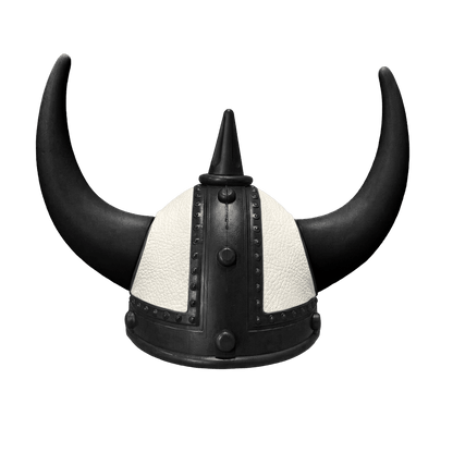 Vikingehjelm Nappa - Sort - KJoF - Sort - Skyhvid