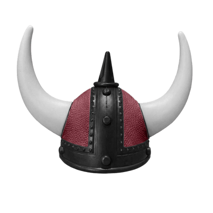 Vikingehjelm Nappa - Sort - KJoF - Hvid - Bordeaux